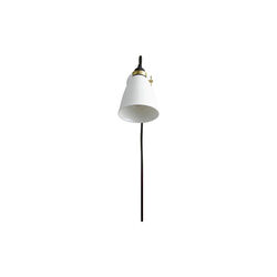 Hector 30 Wall Light Plug with Switch and Cable, natural white/black, Original BTC