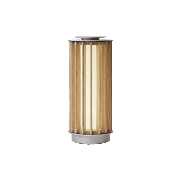 Numbra TY3 | Lacquered Oak/Tumbled Aluminium | Transportabel Lampe, &Tradition