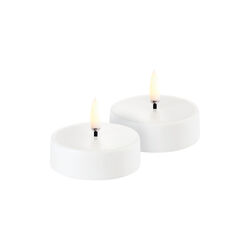 LED rechargeable maxi tealight 2 stk., white, Uyuni Lighting