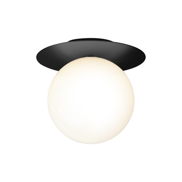 Liila 1 Large Wall Lamp, black/opal, Nuura