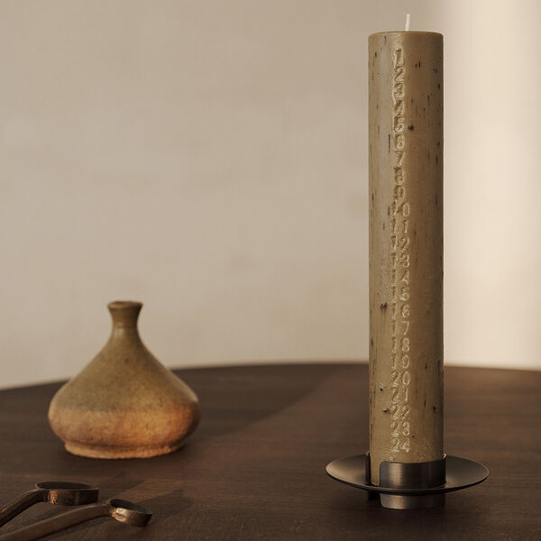 Mura Advent Candle, ash brown, Ferm Living