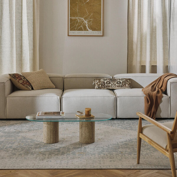 Lennon modul&aelig;r 4-pers. sofa, v&aelig;vet off white, Westwing Collection