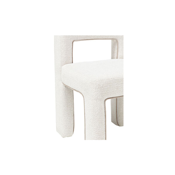 Ana Dining Chair, boucl&eacute; white/beige, Westwing Collection