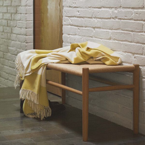 The Sweater plaid, 08007 golden yellow, Silkeborg Uldspinderi