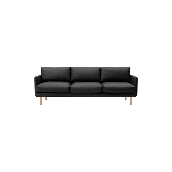 Emo 3-pers. sofa, Dakar Black/naturolieret eg, Bruunmunch Furniture