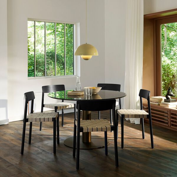 In Between SK19 spisebord, Nero Marquina/bronzed, &Tradition