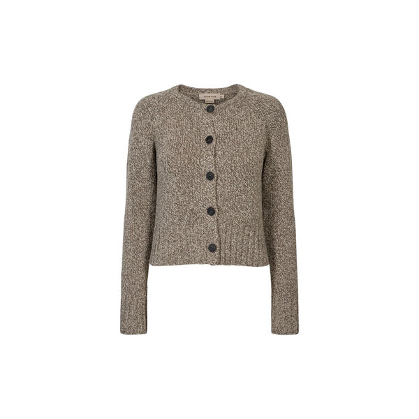 Cardigan i Dixit, beige melange, ELISE GUG