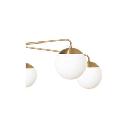 Lord Asymmetric Ceiling, brass/opal, Rubn