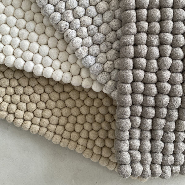 SNOW DROP Mat, dusty brown, CARE BY ME