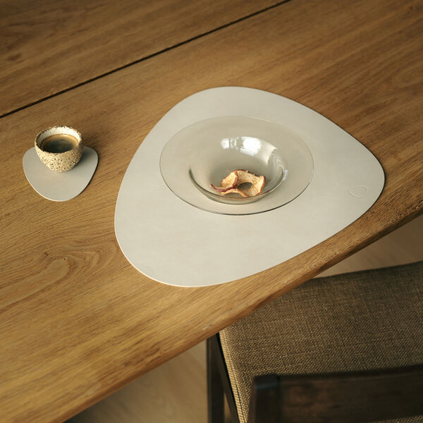 Nupo d&aelig;kkeserviet Curve L, oyster white, LIND DNA