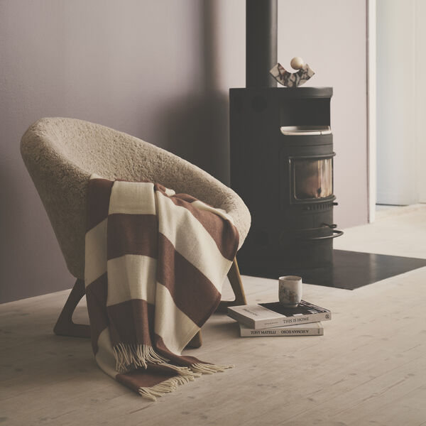 The Sweater plaid, 05322 brown, Silkeborg Uldspinderi