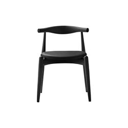 CH20 Elbow spisebordsstol, sortlakeret eg/sort, Carl Hansen & S&oslash;n