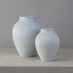 Knabstrup Vase Ripple | H 20 | Mat ice blue, Knabstrup Keramik