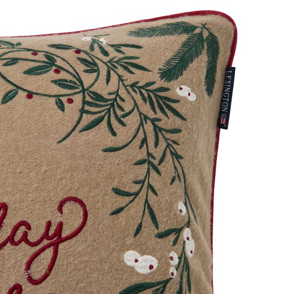 Holiday House Pillow Cover, beige multi, Lexington