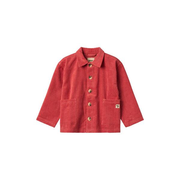 Overshirt Sage, raspberry, Wheat