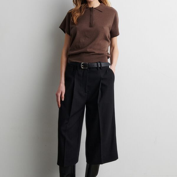 Claro Knit SS Polo, carafe, Second Female