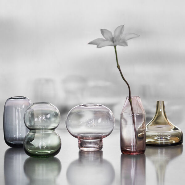 Midsummer Red Clover Mini vase 8,2 cm, pink, Orrefors