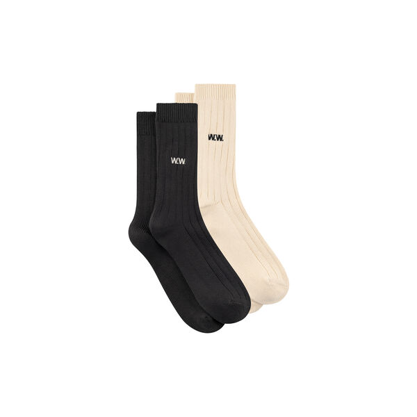 WWDakota Sock 25330 | Turtledove / Gray Pinstripe | Sok, Wood Wood