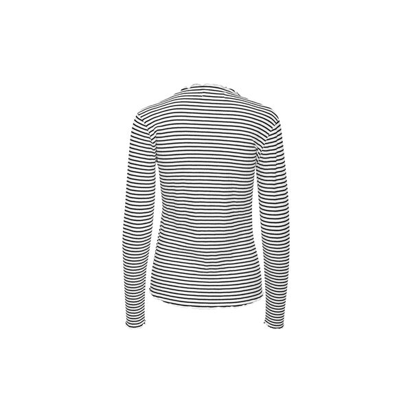 CandaceKB Stripe LS, egret/meteorite stripe, Karen by Simonsen