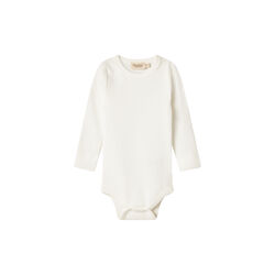 Plain Body LS bodystocking, gentle white, MarMar Copenhagen