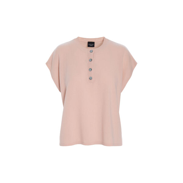 Kumo cashmere bluse med knapper, dusty rose, BITTE KAI RAND