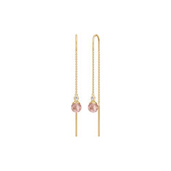 Berry Chain Earring, gold/turmalin rose Berry Chain Earring, gold/turmalin rose, Julie Sandlau