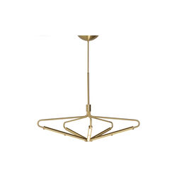 Archangel 5 415 Wide Chandelier, brass, Rubn