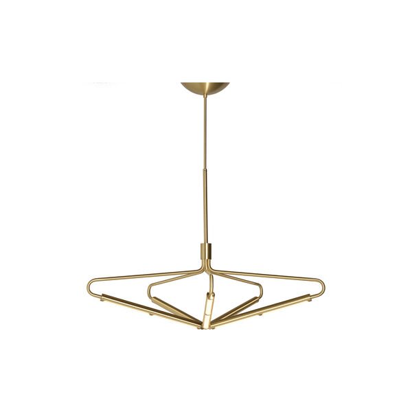 Archangel 5 415 Wide Chandelier, brass, Rubn