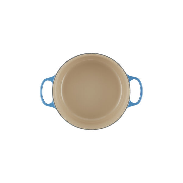 Signature rund st&oslash;bejernsgryde &Oslash; 28 cm, azure blue, Le Creuset