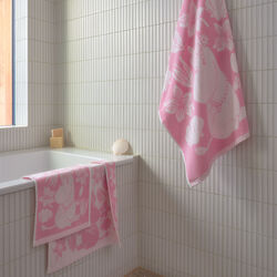Mumi håndklæde seashells pink Mumi håndklæde seashells pink, Moomin Arabia