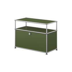 USM Haller | Model O1 | Olive Green | Sidebord, USM Haller