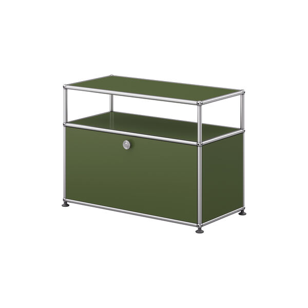 USM Haller | Model O1 | Olive Green | Sidebord, USM Haller