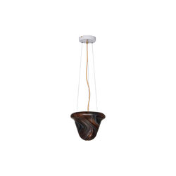 Neo Pendant Light, textured white/chocolate, Original BTC