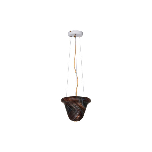 Neo Pendant Light, textured white/chocolate, Original BTC