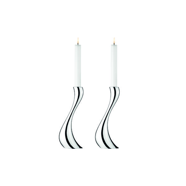 Cobra Lysestaker large, 2 stk., Georg Jensen