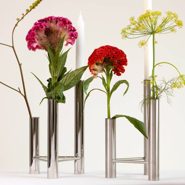 VISTA lysestage/vase, poleret, Kay Bojesen