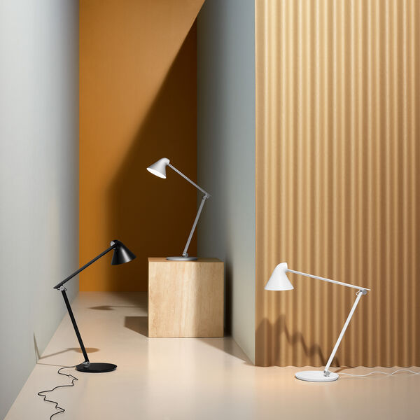 NJP bordlampe, hvid, Louis Poulsen