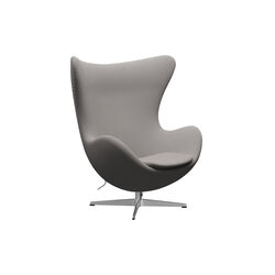 &AElig;gget&trade; 3316 loungestol, Christianshavn 1121 beige/satin brushed aluminium, Fritz Hansen