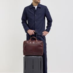 LUND Computertaske, brown, JOST