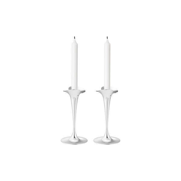 Bloom Lysestage til kertelys Small, Georg Jensen