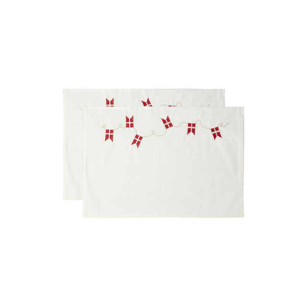 Tillykke dækkeserviet, white, Södahl