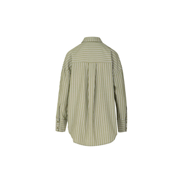 Loose stribet shirt, green stripe, Coster Copenhagen