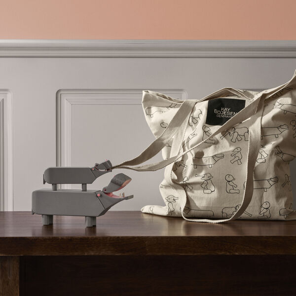 Flodhest lille, grå, Kay Bojesen Denmark