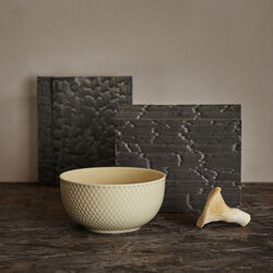 Rhombe Earth Skål, marble, Lyngby Porcelæn