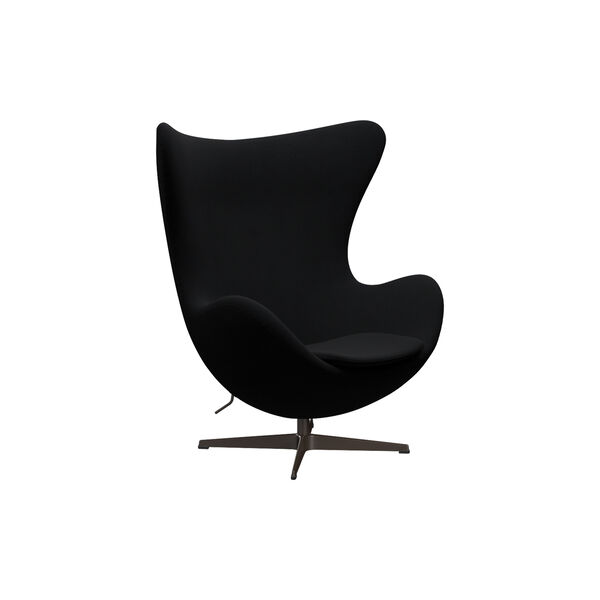 &AElig;gget&trade; 3316 loungestol, Christianshavn 1175 black uni/brown bronze, Fritz Hansen