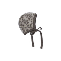 Bonnet Wool Fleece Jacquard, camel melange, HUTTEliHUT