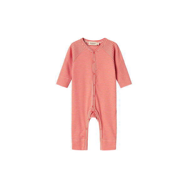 Rena LS Romper, red stripe, MarMar Copenhagen