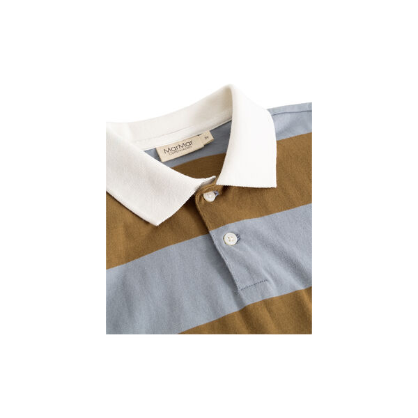 Tad Polo LS T-shirt, monsoon blue stripe, MarMar Copenhagen