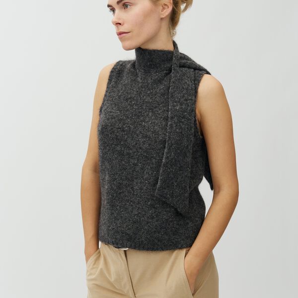 Fine M Knit, dark grey melange, mbyM