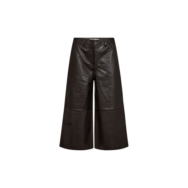 PD-Lanni Leather Culotte Pant, black coffee, Pieszak